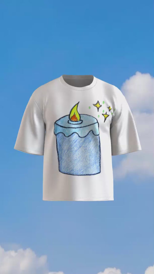 Rotating 3D model of the t-shirt mockup